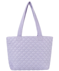Quilted Puffy Tote Bag JYE-0503 LAVENDER